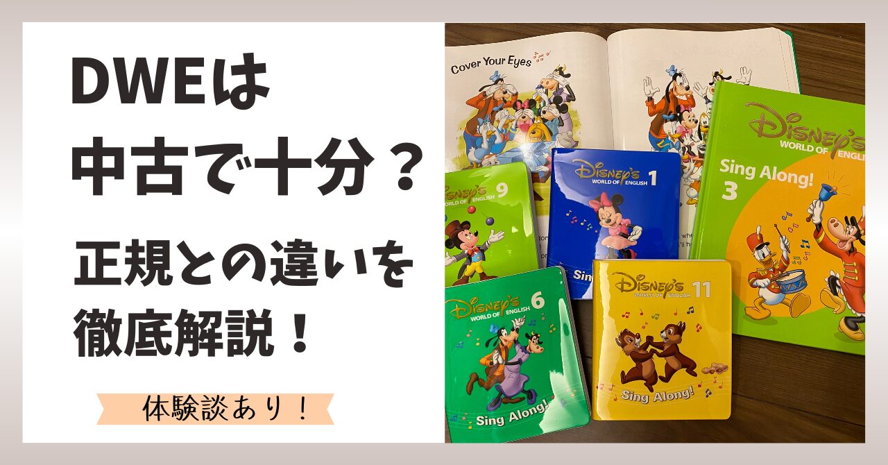 DWEは中古で十分？正規との違いを徹底解説